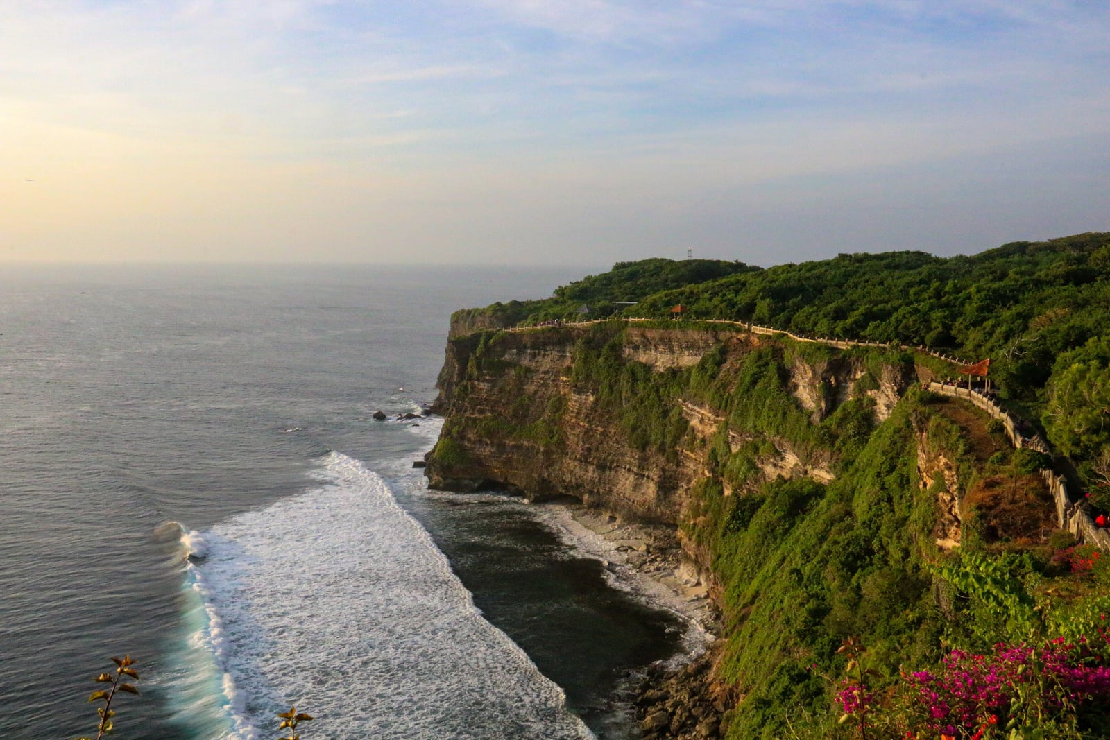 Hidden beach and surf-break deck